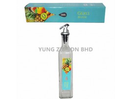 Y-500F#500ML GLASS SQUARE OIL BOTTLE